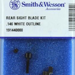 KIT FEUILLET DE HAUSSE SMITH ET WESSON .146 LISERAIS BLANC REF .191440000+