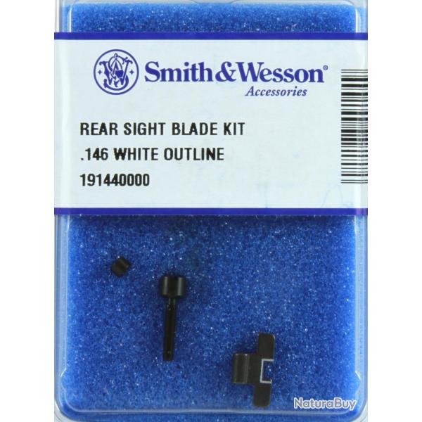 KIT FEUILLET DE HAUSSE SMITH ET WESSON .146 LISERAIS BLANC REF .191440000+