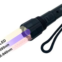 Lampe - 3 fonctions - LED, UV, IR 940nm