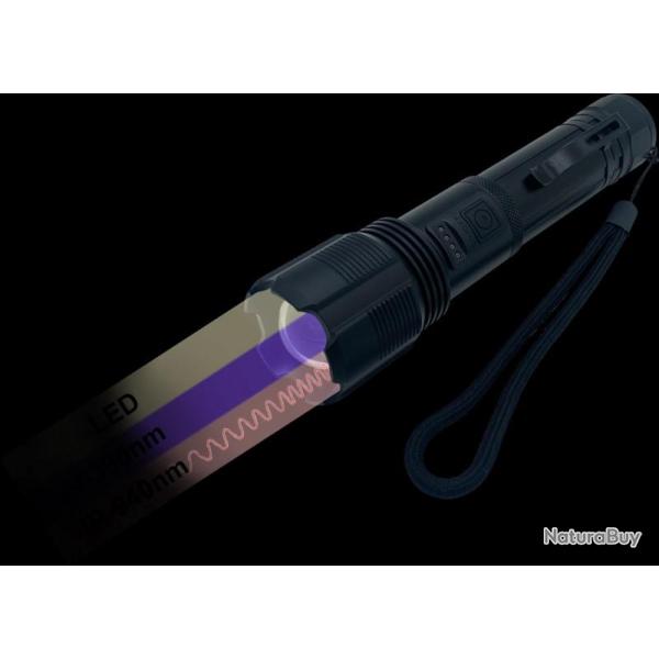 Lampe - 3 fonctions - LED, UV, IR 940nm