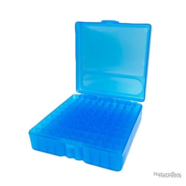 BO�TE � MUNITIONS POUR .38 ET .38SPL 100 EMPLACEMENTS - BLEU - LIVRAISON GRATUITE
