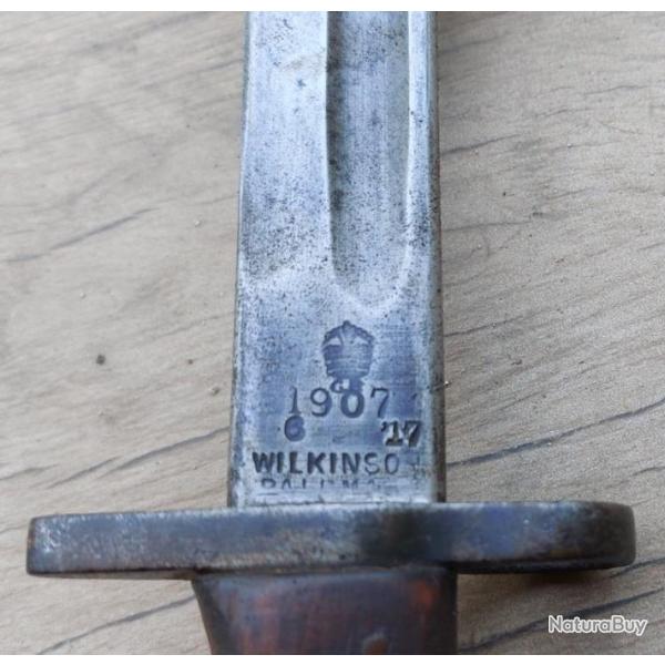 Baonnette Anglaise Modle 1907 pour fusil Lee Enfield Wilkinson Juin 1917