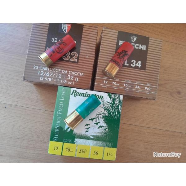 Lot 75 cartouches cal 12 Gros plb.