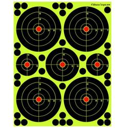 Lot de 7 cibles r&eacute;actives adh&eacute;sives
