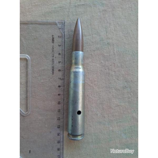 Cartouche 12.7 mm Inerte Instruction - Pour collectionneur