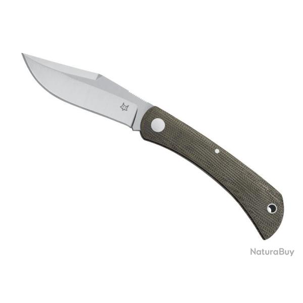 COUTEAU FOX LIBAR MICARTA VERT/MARRON