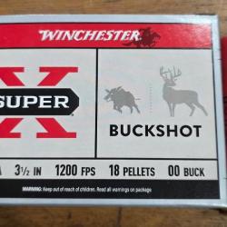Cartouches Chevrotines SUPER-X Cal 12/89 18 GR