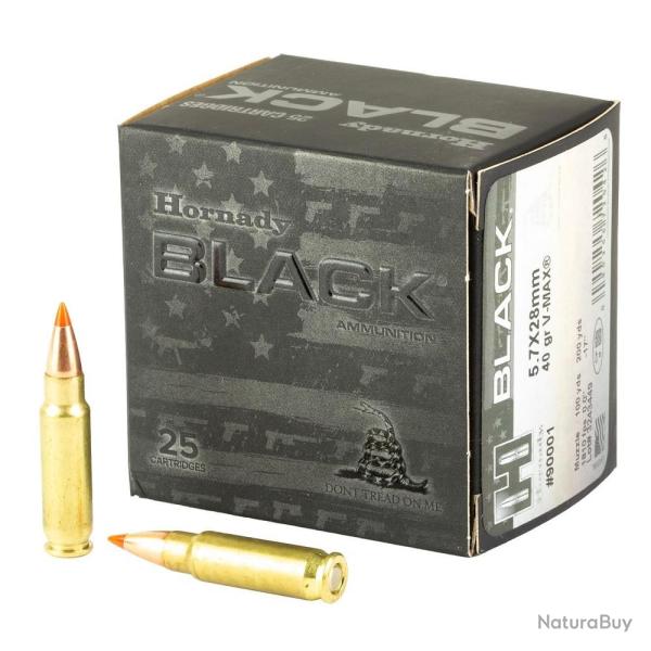 Munitions Hornady 5.7x28 FMJ 40g V-max