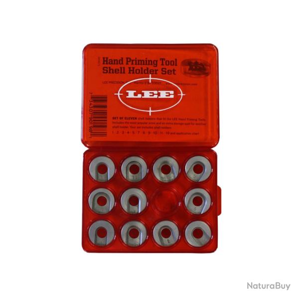 LEE - Kit de 11 Shell Holders (support de douille) Auto-Prime