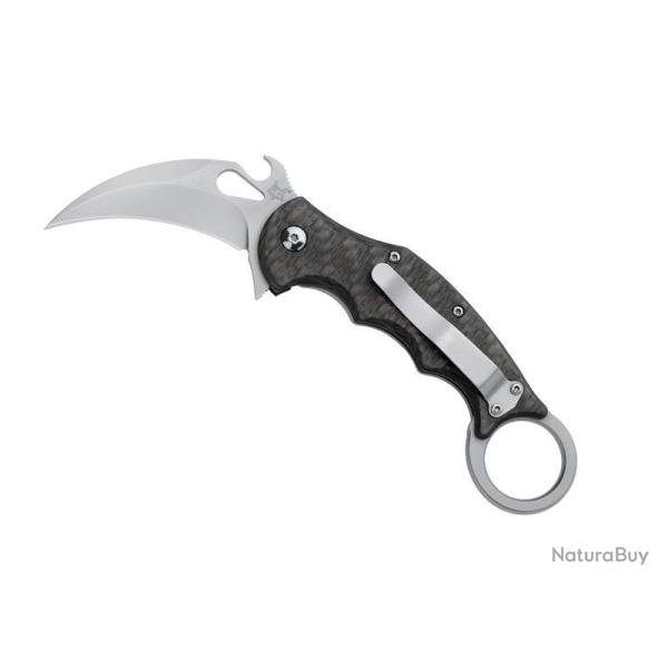 COUTEAU FOX KARAMBIT 10CM FIBRE DE CARBONE/TITANIUM