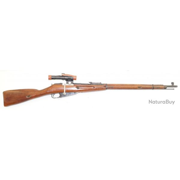 Fusil Mosin nagant 91/30 equip&eacute; lunette PU 3x