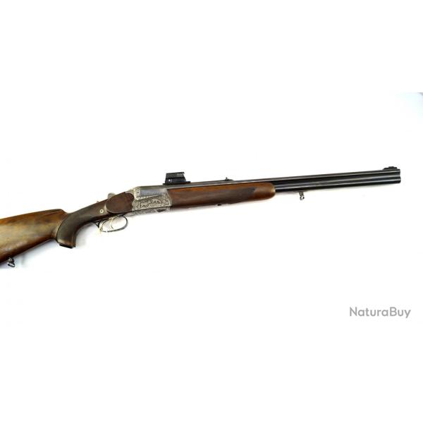 Drilling artisan autrichier Ferlach 7x65R (x2) + 16/70 (X1) point rouge buris fistfire 4