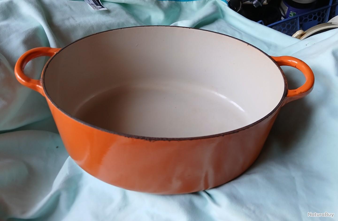 Poêlon caquelon cocotte faitout marmite fonte le creuset vintage émaillée vernissée - Arts de la table