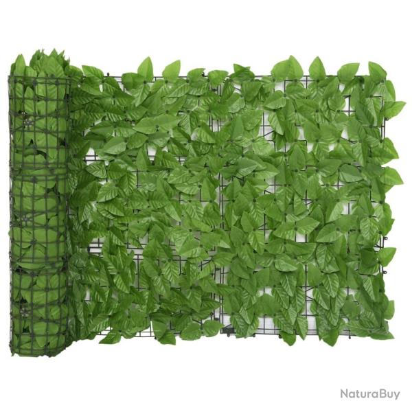 �cran de balcon avec feuilles vert 500x75 cm