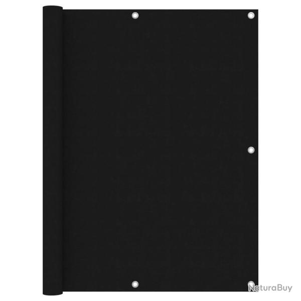 �cran de balcon Noir 120x400 cm Tissu Oxford