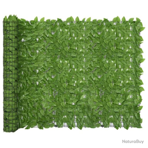 �cran de balcon avec feuilles vert 300x150 cm