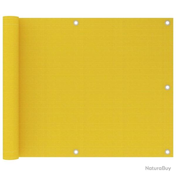 �cran de balcon Jaune 75x600 cm PEHD alsavelo