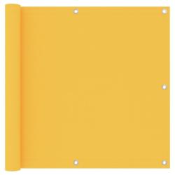 &Eacute;cran de balcon Jaune 90x600 cm Tissu Oxford alsavelo