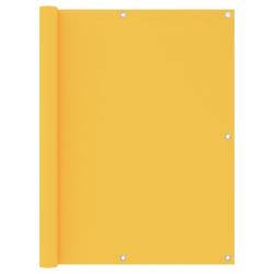 &Eacute;cran de balcon Jaune 120x500 cm Tissu Oxford alsavelo