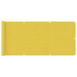 &Eacute;cran de balcon Jaune 75x500 cm PEHD alsavelo