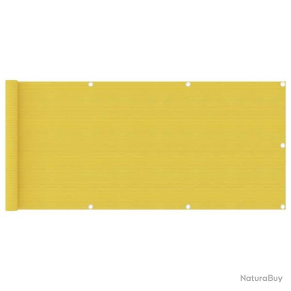 �cran de balcon Jaune 75x500 cm PEHD