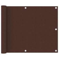 &Eacute;cran de balcon Marron 75x500 cm Tissu Oxford alsavelo