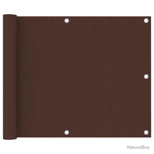 �cran de balcon Marron 75x400 cm Tissu Oxford alsavelo