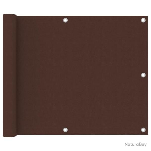 �cran de balcon Marron 75x300 cm Tissu Oxford