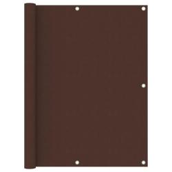 &Eacute;cran de balcon Marron 120x600 cm Tissu Oxford alsavelo