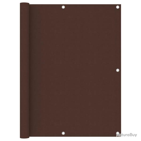 cran de balcon Marron 120x600 cm Tissu Oxford alsavelo