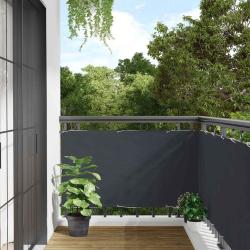 &Eacute;cran d'intimit&eacute; de balcon anthracite 400x120 cm PVC