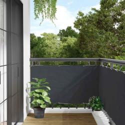 &Eacute;cran d'intimit&eacute; de balcon anthracite 500x90 cm PVC