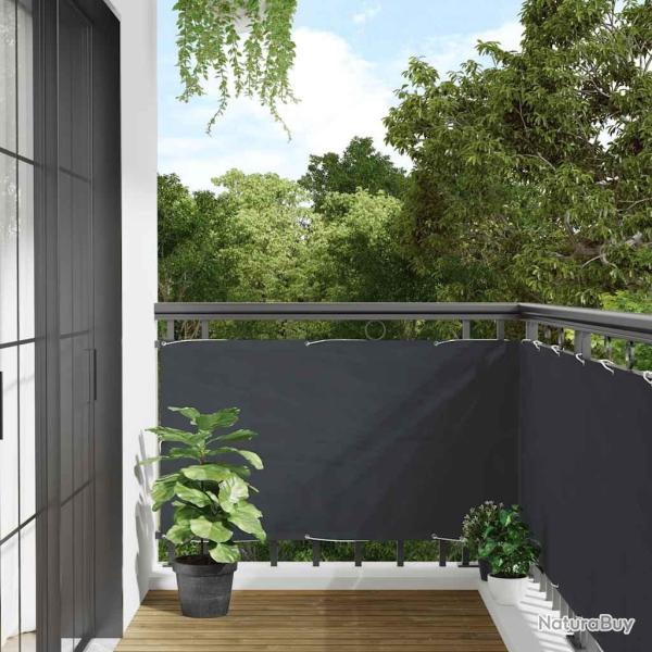 �cran d'intimit� de balcon anthracite 500x120 cm PVC alsavelo