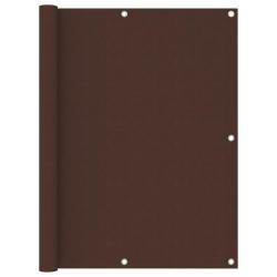 Écran de balcon Marron 120x400 cm Tissu Oxford alsavelo