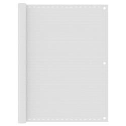 &Eacute;cran de balcon Blanc 120x500 cm PEHD alsavelo