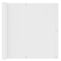 &Eacute;cran de balcon Blanc 90x300 cm Tissu Oxford alsavelo