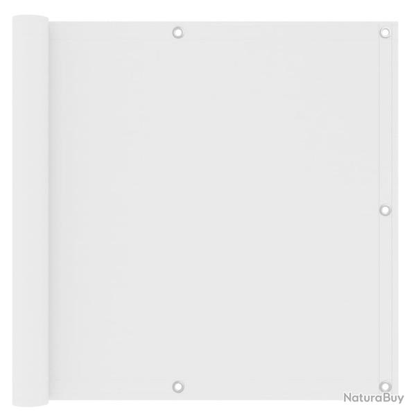 �cran de balcon Blanc 90x300 cm Tissu Oxford