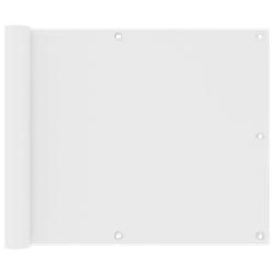&Eacute;cran de balcon Blanc 75x300 cm Tissu Oxford alsavelo