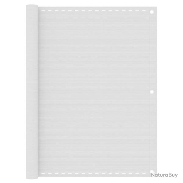 �cran de balcon Blanc 120x600 cm PEHD