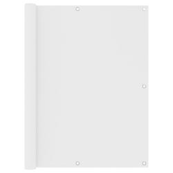 &Eacute;cran de balcon Blanc 120x600 cm Tissu Oxford alsavelo