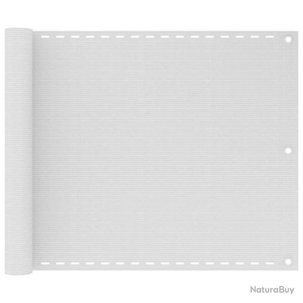 �cran de balcon Blanc 75x300 cm PEHD