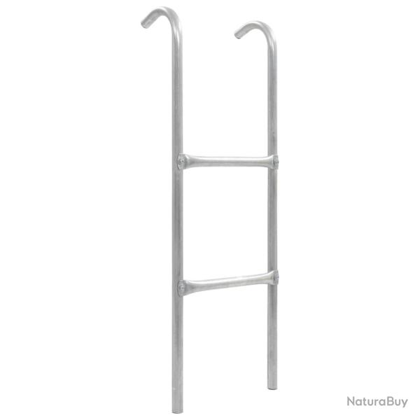 �chelle de trampoline � 2 marches Acier Argent� 102,6 cm