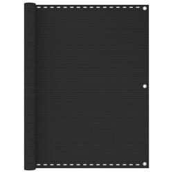 &Eacute;cran de balcon Anthracite 120x600 cm PEHD alsavelo