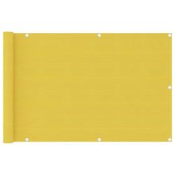 &Eacute;cran de balcon Jaune 90x400 cm PEHD alsavelo