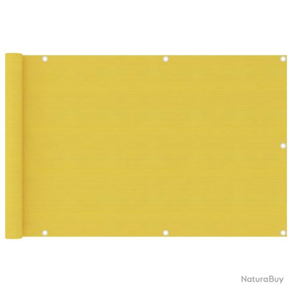 �cran de balcon Jaune 90x400 cm PEHD alsavelo
