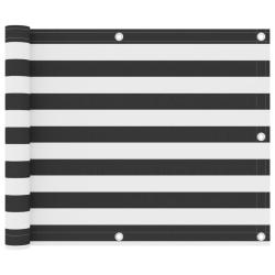 &Eacute;cran de balcon Anthracite et blanc 75x500 cm Tissu Oxford alsavelo