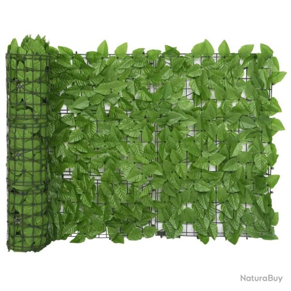 �cran de balcon avec feuilles vert 400x75 cm