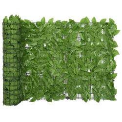 &Eacute;cran de balcon avec feuilles vert 300x75 cm