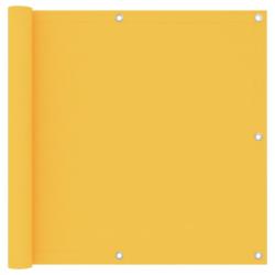 &Eacute;cran de balcon Jaune 90x500 cm Tissu Oxford alsavelo
