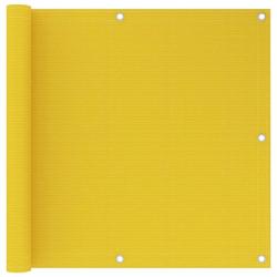 &Eacute;cran de balcon Jaune 90x600 cm PEHD alsavelo